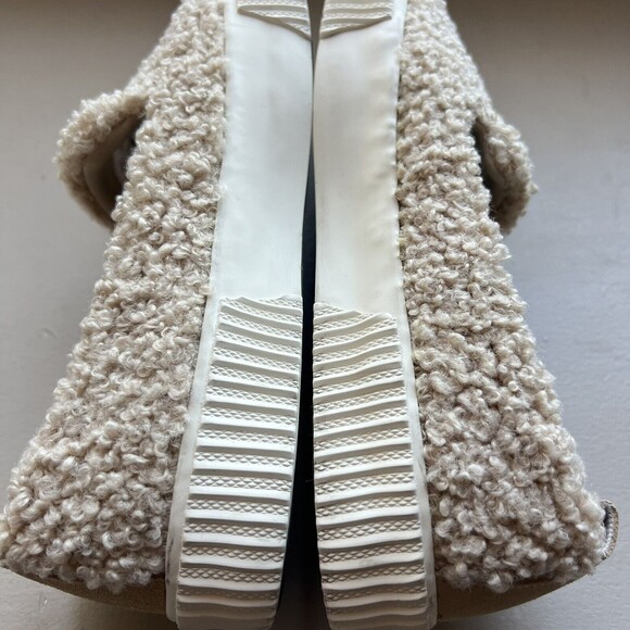 Splendid Tulia Tan Beiege Faux Fur Slip On Sneaker Shoes Women’s Size 8 M - Picture 13 of 16